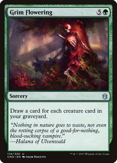 Grim Flowering CMA-114 Commander Anthology Magic card