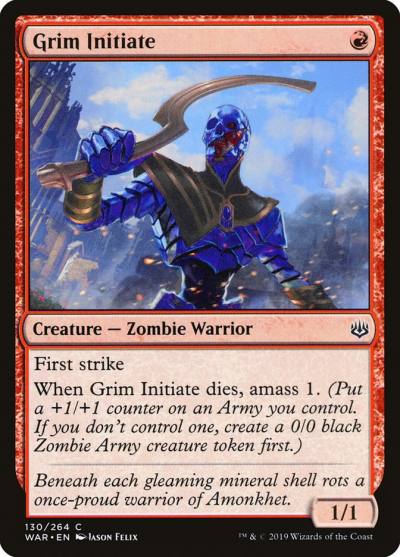 Grim Initiate 130 War of the Spark Magic card