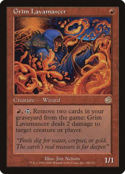 Grim Lavamancer TOR-100 Torment Magic card