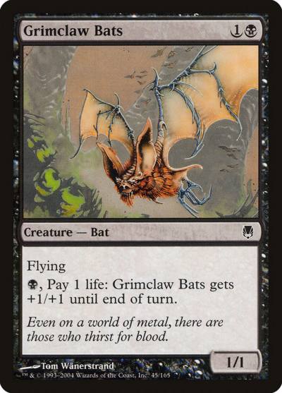 Grimclaw Bats 45 Darksteel Magic card
