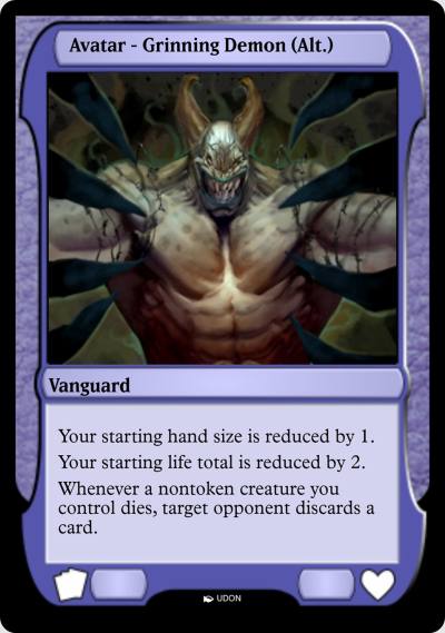 Grinning Demon Avatar PMOA-30 Magic Online Avatars Magic card