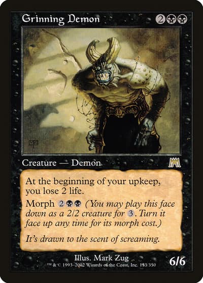 Grinning Demon 153 Onslaught Magic card