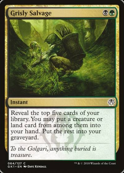 Grisly Salvage GK1-64 GRN Guild Kit Magic card