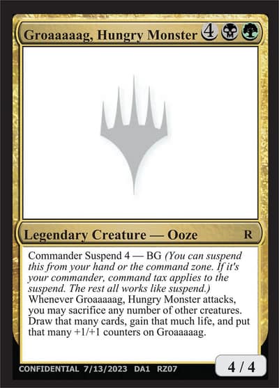 Groaaaaag, Hungry Monster RZ07b Unknown Event Magic card