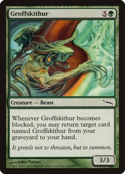 Groffskithur MRD-121 Mirrodin Magic card