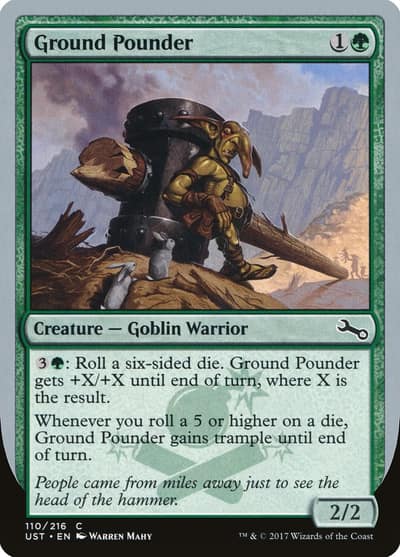 Ground Pounder 110 Unstable Magic card