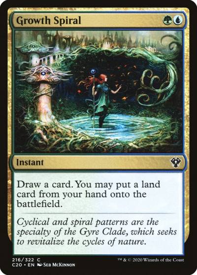 Growth Spiral C20-216 Commander 2020 Magic card