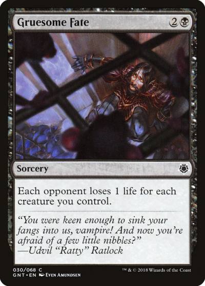 Gruesome Fate GNT-30 Game Night Magic card