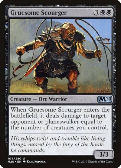 Gruesome Scourger 104 Core Set 2020 Magic card
