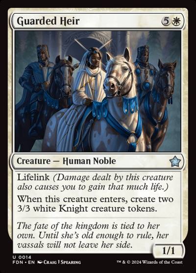 Guarded Heir 14 Foundations Magic card
