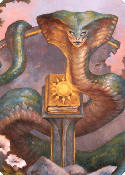 Guardian Naga // Guardian Naga ACLB-16 Battle for Baldur's Gate Art Series Magic card