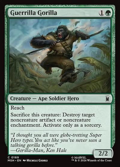 Guerrilla Gorilla 169 Marvel Super Heroes Magic card