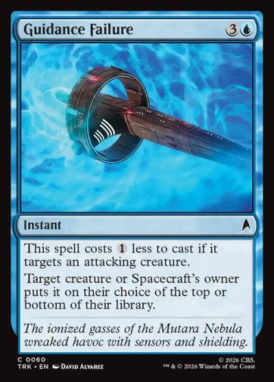 Guidance Failure TRK-60 Star Trek Magic card