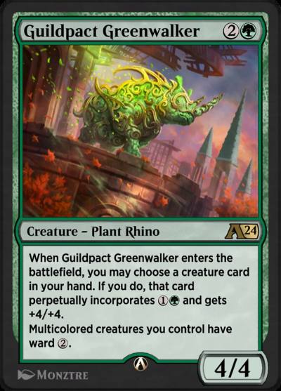 Guildpact Greenwalker YMKM-17 Alchemy: Murders at Karlov Manor Magic card