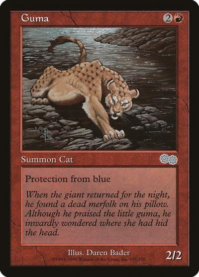 Guma 197 Urza's Saga Magic card