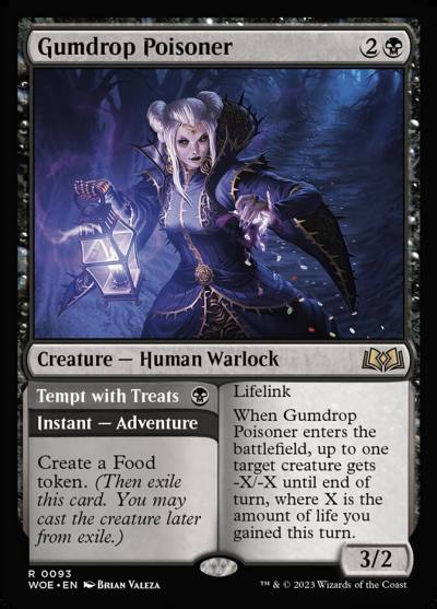 Gumdrop Poisoner // Tempt with Treats WOE-93 Wilds of Eldraine Magic card