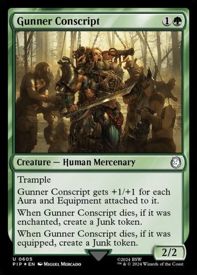 Gunner Conscript PIP-605 Fallout Magic card