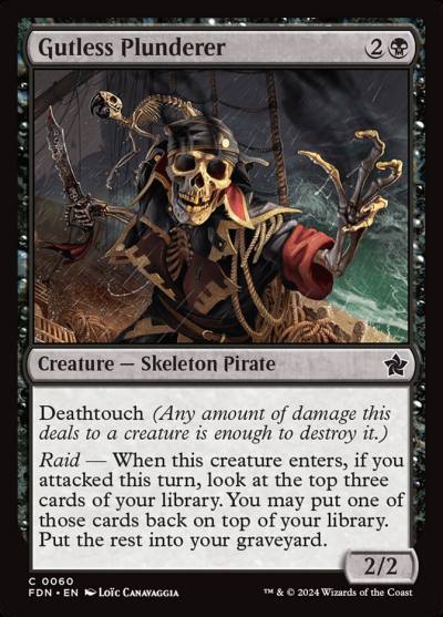 Gutless Plunderer FDN-60 Foundations Magic card