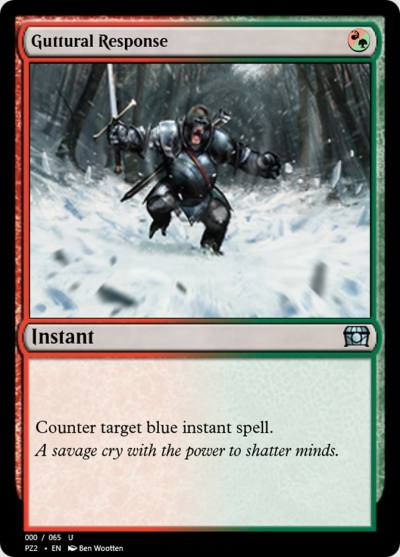Guttural Response PZ2-65845 Treasure Chest Magic card
