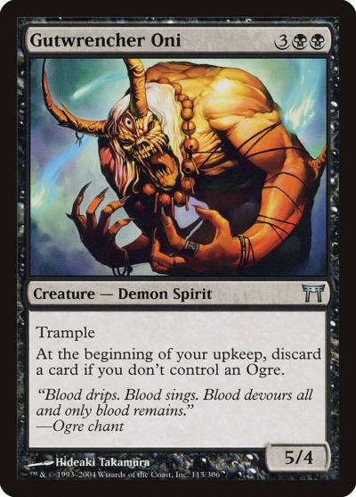 Gutwrencher Oni CHK-113 Champions of Kamigawa Magic card