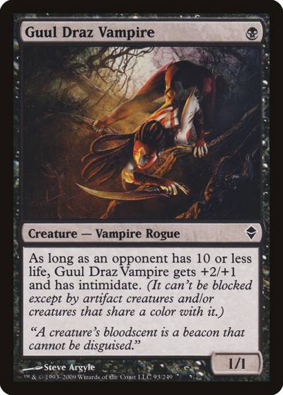 Guul Draz Vampire 93 Zendikar Magic card