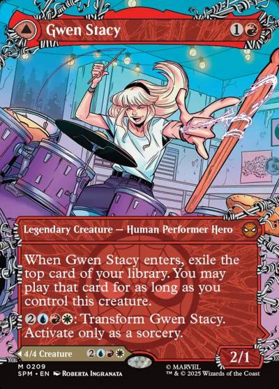 Gwen Stacy // Ghost-Spider SPM-209 Marvel's Spider-Man Magic card
