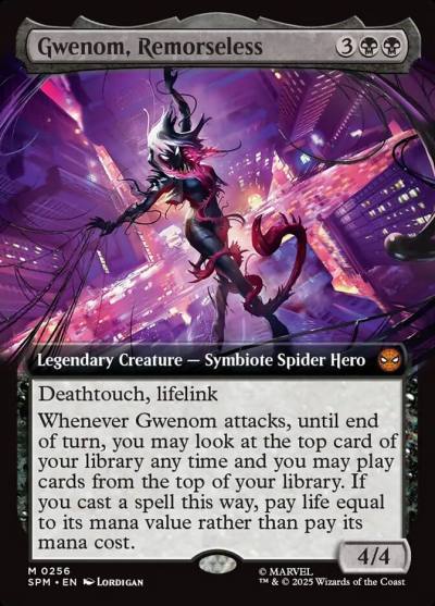Gwenom, Remorseless SPM-256 Marvel's Spider-Man Magic card