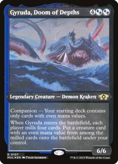 Gyruda, Doom of Depths MUL-107 Multiverse Legends Magic card
