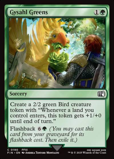 Gysahl Greens FIN-190 Final Fantasy Magic card