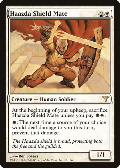 Haazda Shield Mate 12 Dissension Magic card