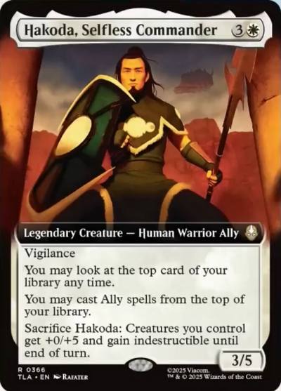 Hakoda, Selfless Commander 366 Avatar: The Last Airbender Magic card