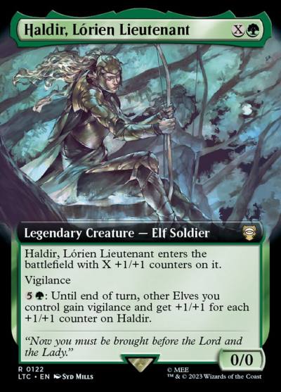 Haldir, Lórien Lieutenant LTC-122 Tales of Middle-earth Commander Magic card