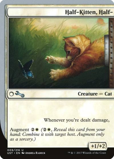 Half-Kitten, Half- UST-9 Unstable Magic card