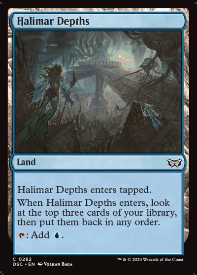Halimar Depths DSC-282 Duskmourn: House of Horror Commander Magic card