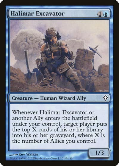 Halimar Excavator 29 Worldwake Magic card