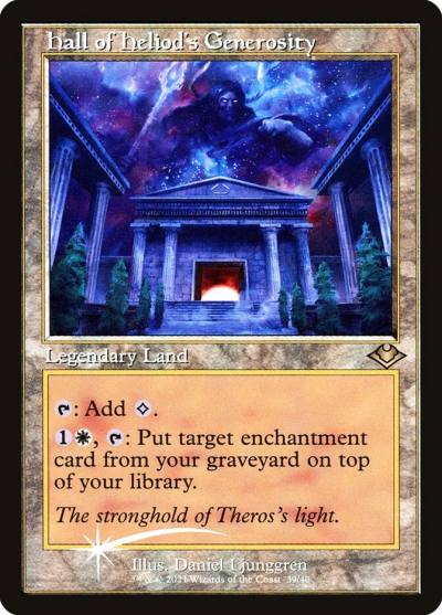 Hall of Heliod's Generosity H1R-39 Modern Horizons 1 Timeshifts Magic card