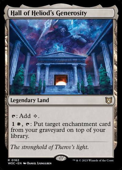 Hall of Heliod's Generosity WOC-162 Wilds of Eldraine Commander Magic card