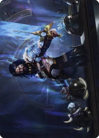 Halvar, God of Battle // Halvar, God of Battle AKHM-2 Kaldheim Art Series Magic card
