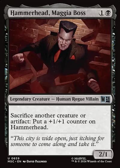 Hammerhead, Maggia Boss 659 Marvel Super Heroes Commander Magic card