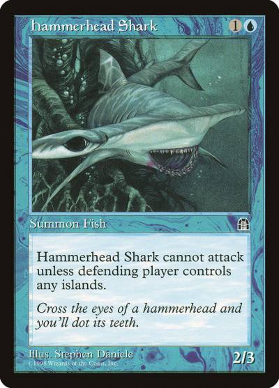 Hammerhead Shark STH-32 Stronghold Magic card