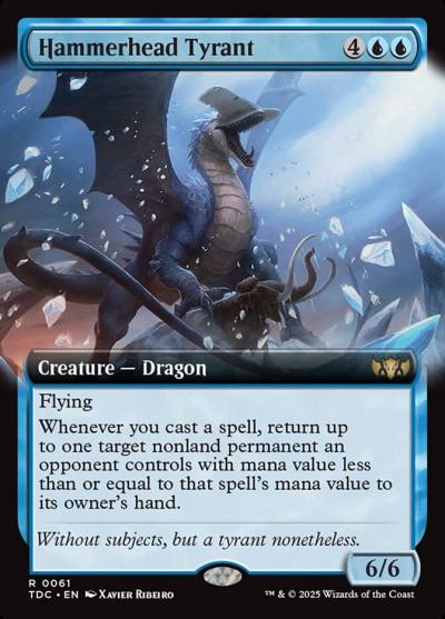 Hammerhead Tyrant TDC-61 Tarkir: Dragonstorm Commander Magic card