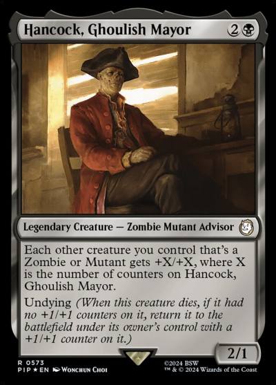 Hancock, Ghoulish Mayor PIP-573 Fallout Magic card