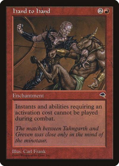 Hand to Hand TMP-180 Tempest Magic card