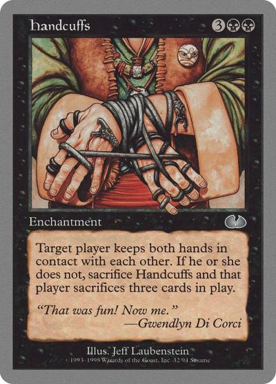 Handcuffs UGL-32 Unglued Magic card