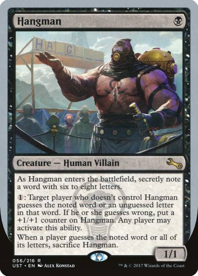 Hangman 56 Unstable Magic card