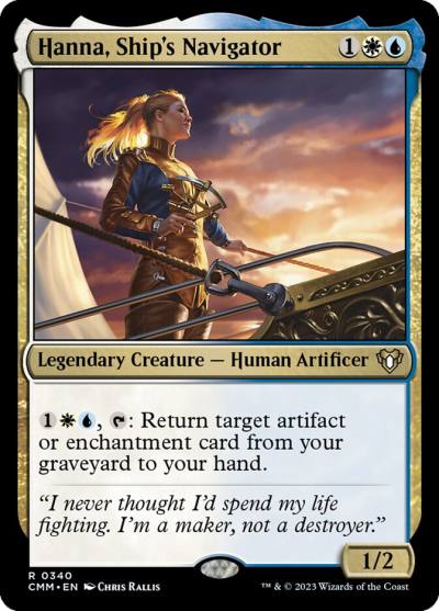 Hanna, Ship's Navigator CMM-340 Commander Masters Magic card
