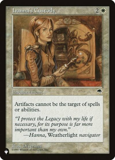 Hanna's Custody PLST-TMP-22 The List Magic card