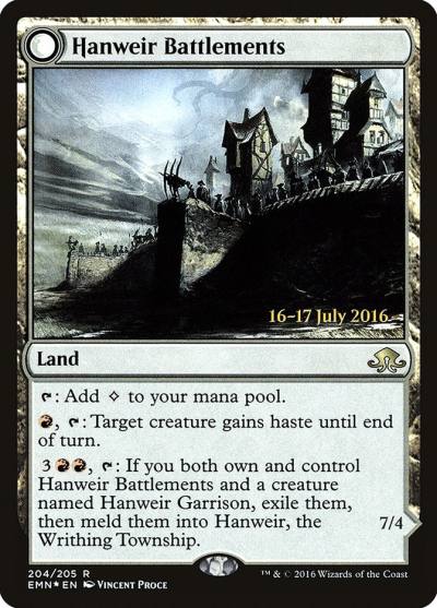 Hanweir Battlements PEMN-204S Eldritch Moon Promos Magic card