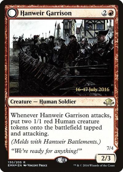 Hanweir Garrison PEMN-130S Eldritch Moon Promos Magic card
