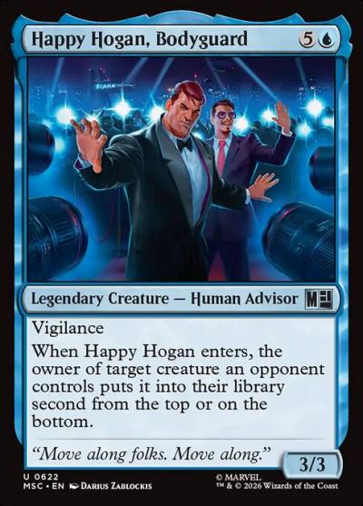 Happy Hogan, Bodyguard MSC-622 Marvel Super Heroes Commander Magic card